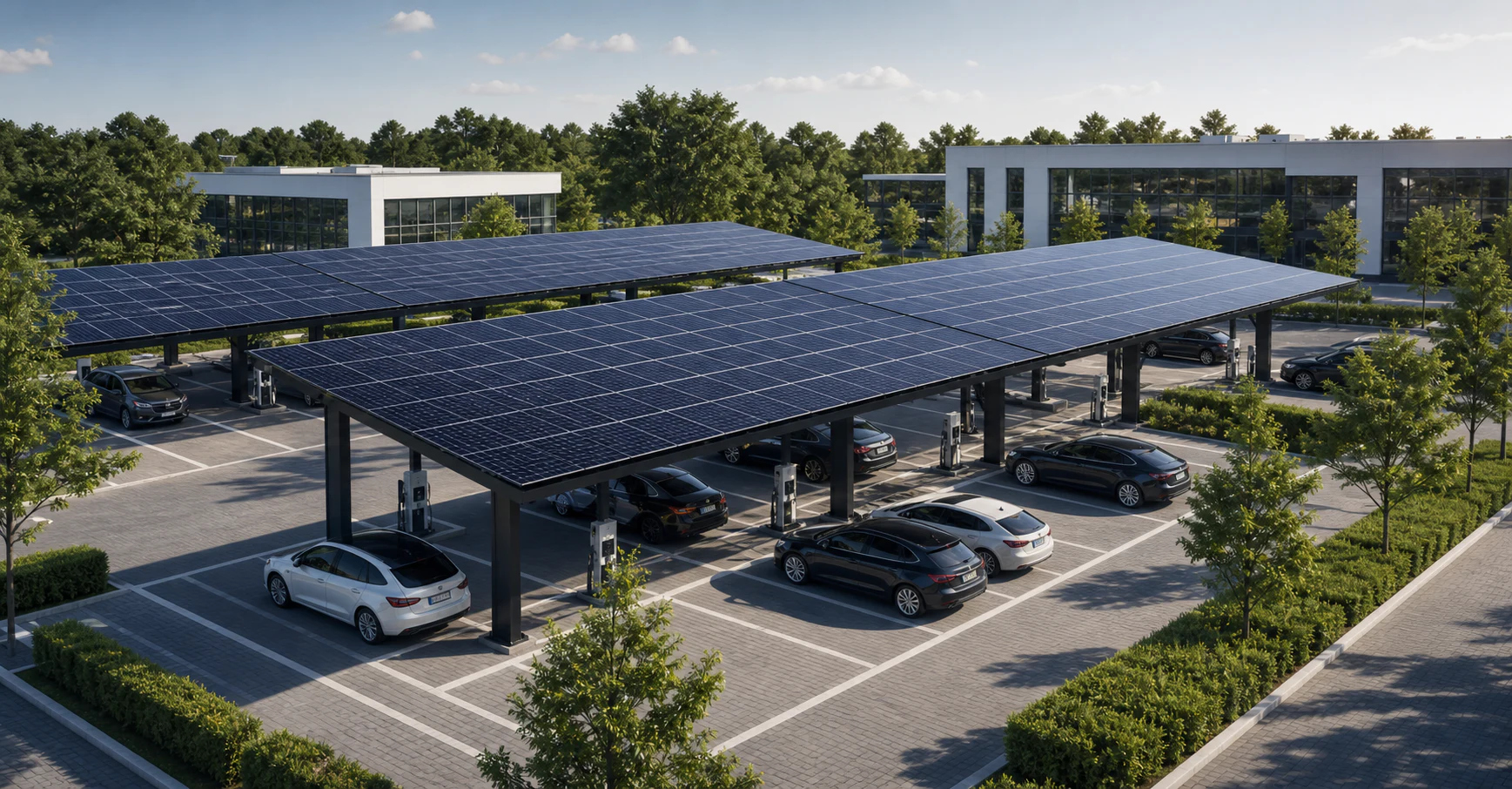 3D-Konfigurator für Solarcarports mit Ladeinfrastruktur